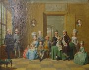 johann tischbein The Souchay Family oil painting on canvas